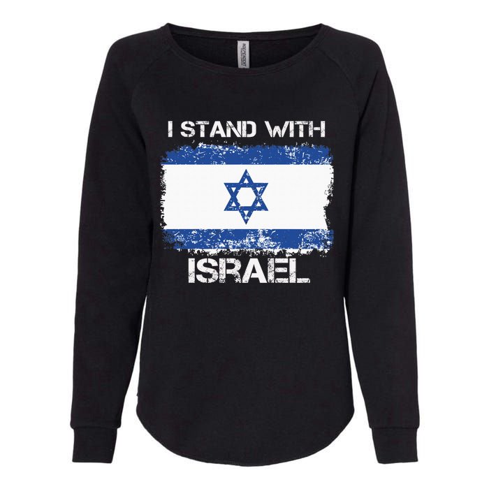 I Stand With Israel Support Israel Love Israeli Brotherhood Womens California Wash Sweatshirt