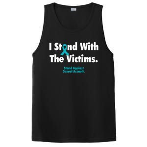 I Stand With The Victims Sexual Assault Awareness Gift PosiCharge Competitor Tank