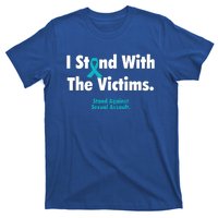 I Stand With The Victims Sexual Assault Awareness Gift T-Shirt