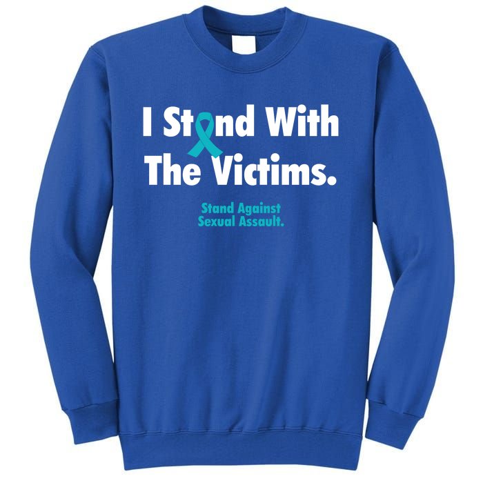 I Stand With The Victims Sexual Assault Awareness Gift Tall Sweatshirt