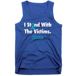 I Stand With The Victims Sexual Assault Awareness Gift Tank Top