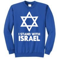 I Stand With Israel Jewish Non Distressed Vintage Gift Idea Tall Sweatshirt