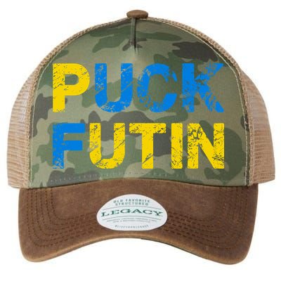 I Stand With Ukraine Puck Futin Support Legacy Tie Dye Trucker Hat