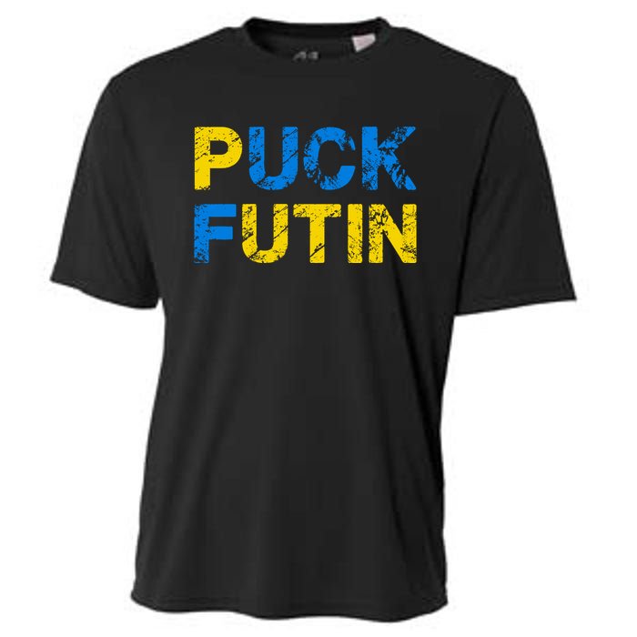 I Stand With Ukraine Puck Futin Support Cooling Performance Crew T-Shirt