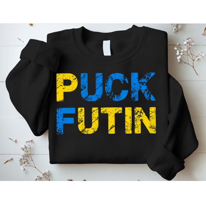 I Stand With Ukraine Puck Futin Support Sweatshirt