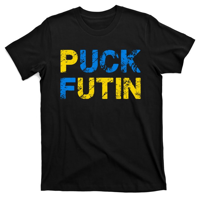 I Stand With Ukraine Puck Futin Support T-Shirt