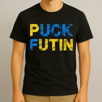 I Stand With Ukraine Puck Futin Support T-Shirt