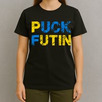 I Stand With Ukraine Puck Futin Support T-Shirt