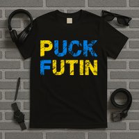 I Stand With Ukraine Puck Futin Support T-Shirt