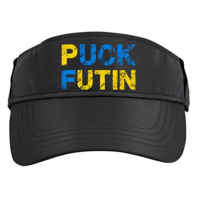 I Stand With Ukraine Puck Futin Support Adult Drive Performance Visor