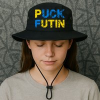 I Stand With Ukraine Puck Futin Support Bucket Hat