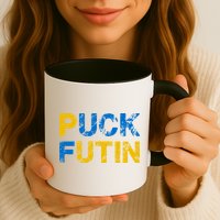 I Stand With Ukraine Puck Futin Support Mug