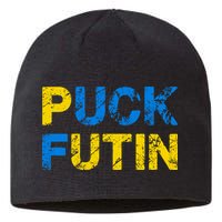 I Stand With Ukraine Puck Futin Support Sustainable Beanie