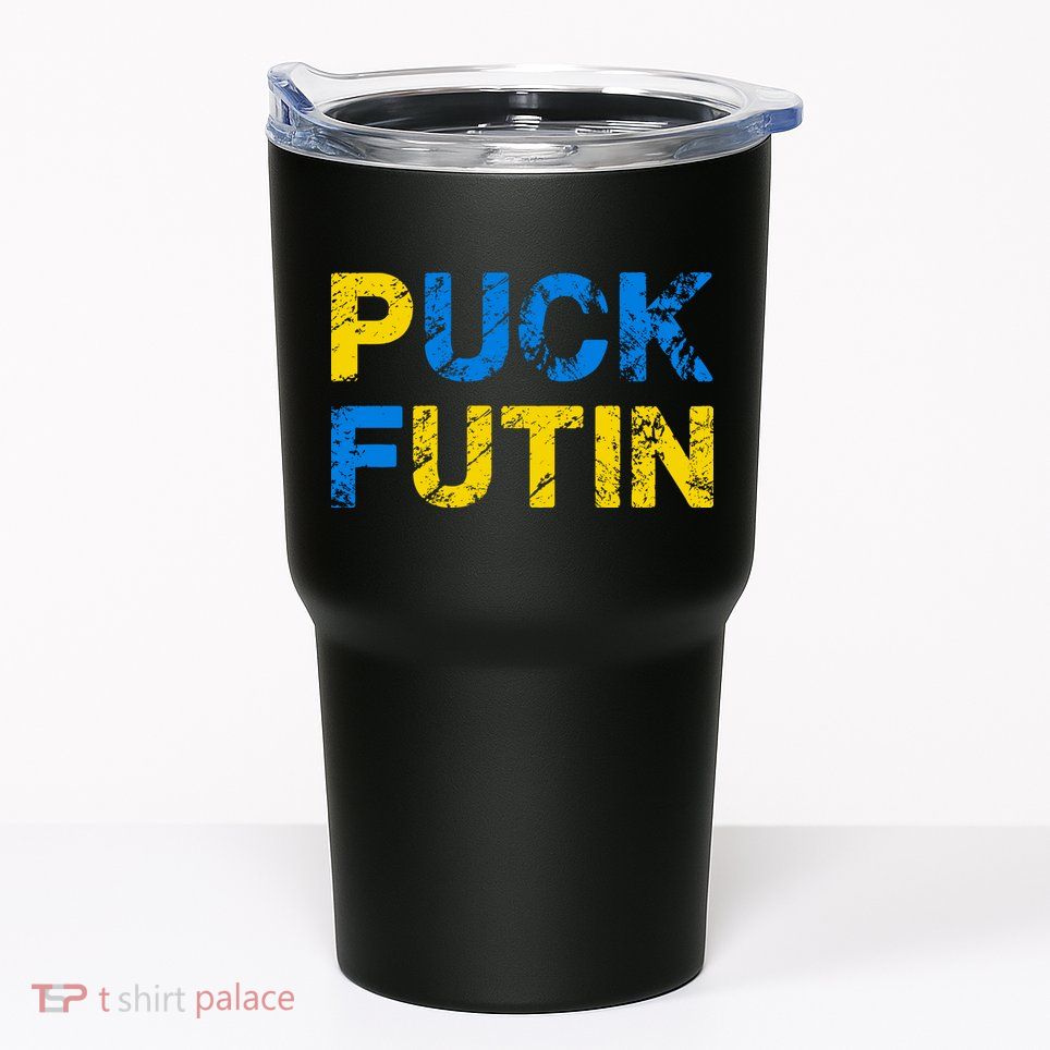 I Stand With Ukraine Puck Futin Support Tumbler