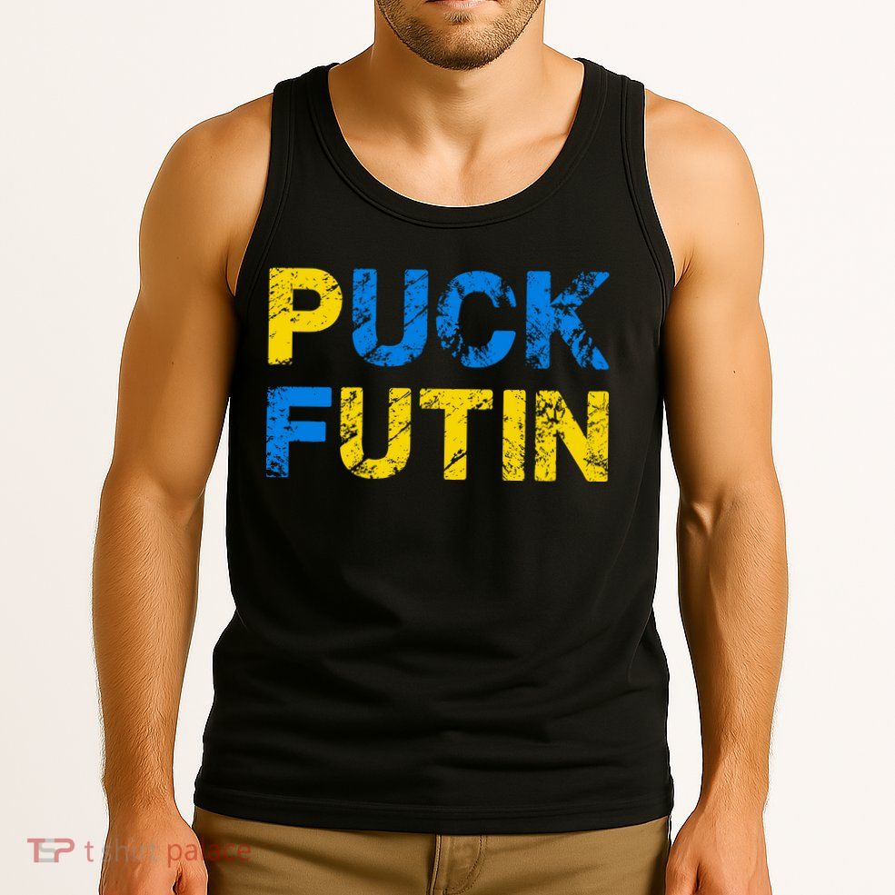 I Stand With Ukraine Puck Futin Support Tank Top