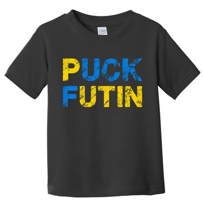 I Stand With Ukraine Puck Futin Support Toddler T-Shirt