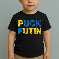 I Stand With Ukraine Puck Futin Support Toddler T-Shirt