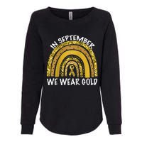 In September We Wear Gold Childhood Cancer Awareness Womens California Wash Sweatshirt