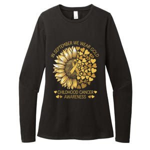 In September We Wear Gold Childhood Cancer Awareness Womens CVC Long Sleeve Shirt