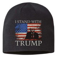 I Stand With Trump Free Trump Indictment Support Donald Trump Sustainable Beanie