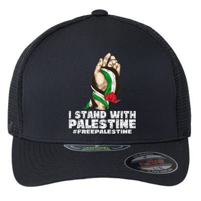 I Stand With Palestine For Their Freedom Free Palestine Flexfit Unipanel Trucker Cap