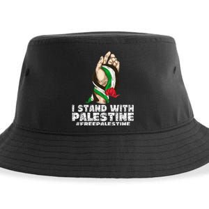 I Stand With Palestine For Their Freedom Free Palestine Sustainable Bucket Hat