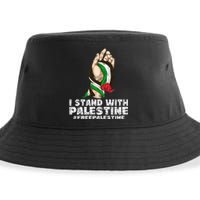 I Stand With Palestine For Their Freedom Free Palestine Sustainable Bucket Hat