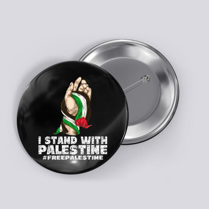 I Stand With Palestine For Their Freedom Free Palestine Button