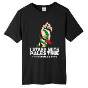 I Stand With Palestine For Their Freedom Free Palestine Tall Fusion ChromaSoft Performance T-Shirt