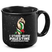 I Stand With Palestine For Their Freedom Free Palestine 15oz Campfire Ceramic Mug