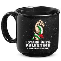 I Stand With Palestine For Their Freedom Free Palestine 15oz Campfire Ceramic Mug