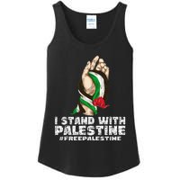 I Stand With Palestine For Their Freedom Free Palestine Ladies Essential Tank