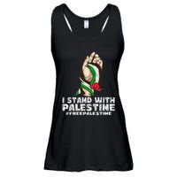 I Stand With Palestine For Their Freedom Free Palestine Ladies Essential Flowy Tank