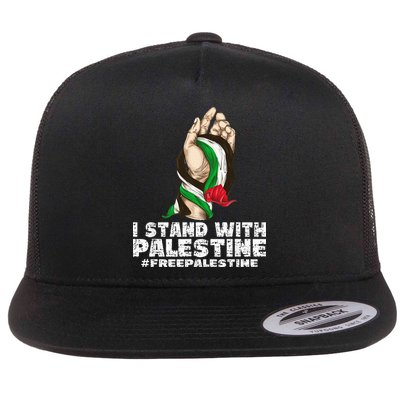 I Stand With Palestine For Their Freedom Free Palestine Flatbill Hat
