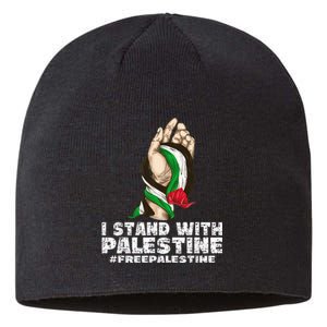 I Stand With Palestine For Their Freedom Free Palestine Sustainable Beanie