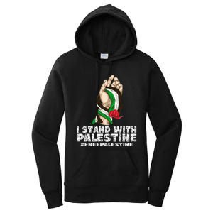 I Stand With Palestine For Their Freedom Free Palestine Women's Pullover Hoodie