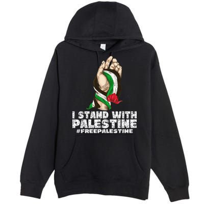 I Stand With Palestine For Their Freedom Free Palestine Premium Pullover Hoodie