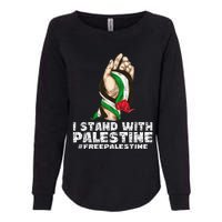 I Stand With Palestine For Their Freedom Free Palestine Womens California Wash Sweatshirt