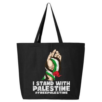 I Stand With Palestine For Their Freedom Free Palestine 25L Jumbo Tote