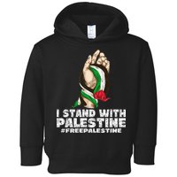 I Stand With Palestine For Their Freedom Free Palestine Toddler Hoodie