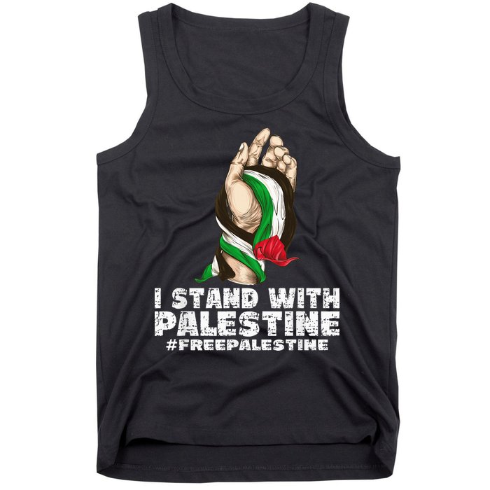 I Stand With Palestine For Their Freedom Free Palestine Tank Top