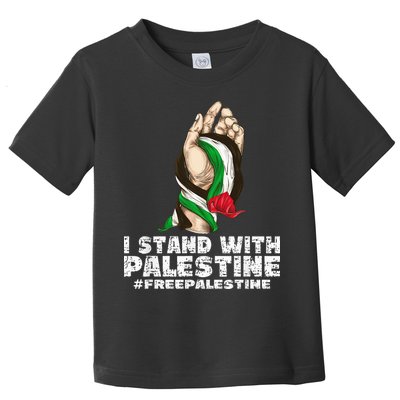 I Stand With Palestine For Their Freedom Free Palestine Toddler T-Shirt
