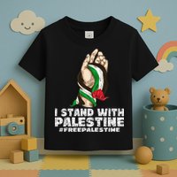 I Stand With Palestine For Their Freedom Free Palestine Toddler T-Shirt