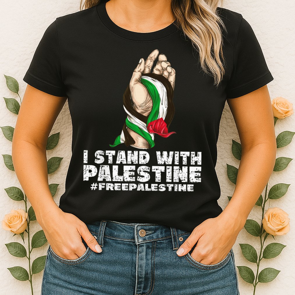 I Stand With Palestine For Their Freedom Free Palestine Womens T-Shirt
