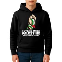 I Stand With Palestine For Their Freedom Free Palestine Kids Hoodie
