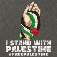 I Stand With Palestine For Their Freedom Free Palestine Cotton Canvas Backpack