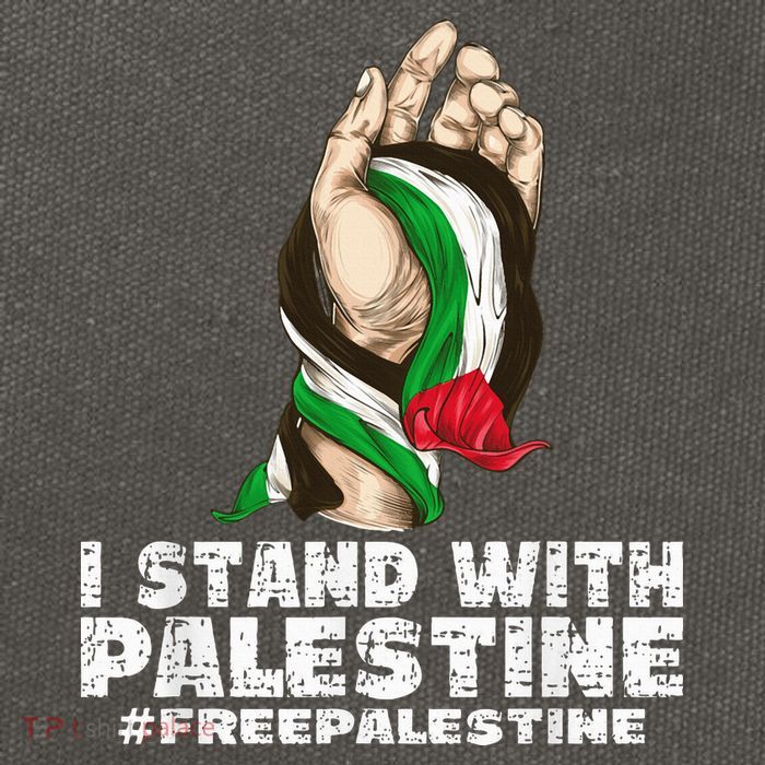 I Stand With Palestine For Their Freedom Free Palestine Cotton Canvas Backpack