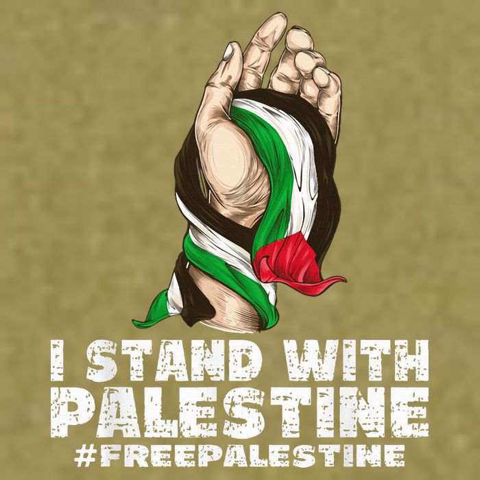 I Stand With Palestine For Their Freedom Free Palestine Garment-Dyed Women's Muscle Tee