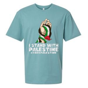 I Stand With Palestine For Their Freedom Free Palestine Sueded Cloud Jersey T-Shirt