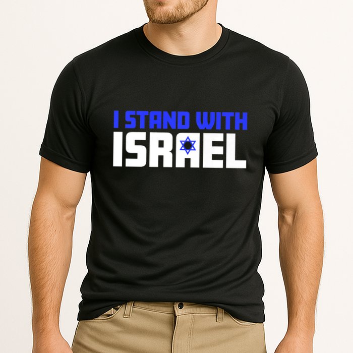 I Stand With Israel Support Israel Cooling Performance Crew T-Shirt